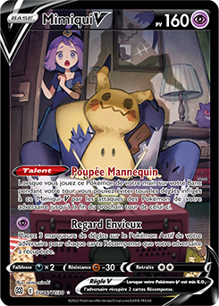 Carte Pokémon Mimiqui V TG16/TG30 de la série Stars Étincelantes en vente au meilleur prix