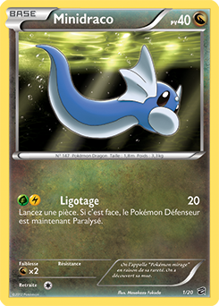 Carte Pokémon Minidraco 1/20 de la série Coffre des Dragons en vente au meilleur prix
