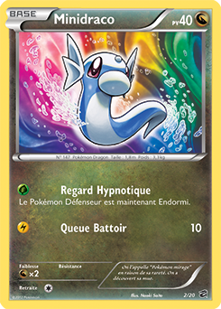 Carte Pokémon Minidraco 2/20 de la série Coffre des Dragons en vente au meilleur prix