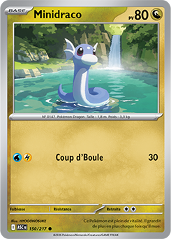 Carte Pokémon Minidraco 150/217 de la série Héros Transcendants en vente au meilleur prix