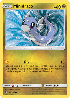 Carte Pokémon Commune Minidraco 147/236 de la série Harmonie des Esprits