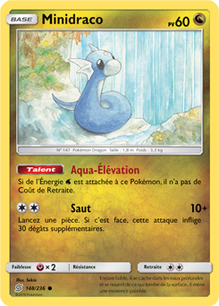 Carte Pokémon Commune Minidraco 148/236 de la série Harmonie des Esprits