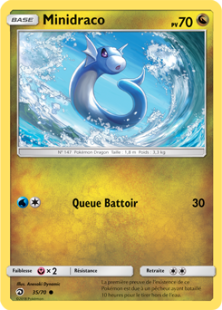 Carte Pokémon Minidraco 35/70 de la série Majesté des Dragons en vente au meilleur prix