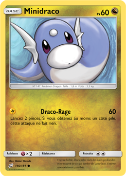 Carte Pokémon Minidraco 116/181 de la série Duo de Choc en vente au meilleur prix