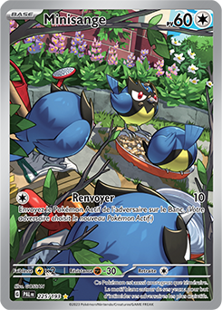 Carte Pokémon Illustration rare Minisange 225/193 de la série Évolutions à Paldea