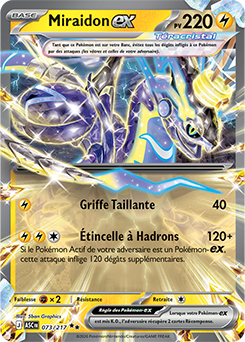 Carte Pokémon Miraidon ex 73/217 de la série Héros Transcendants en vente au meilleur prix