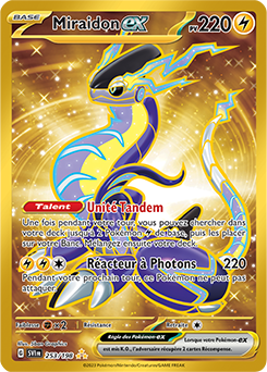 Carte Pokémon Miraidon ex 253/198 de la série Écarlate et Violet en vente au meilleur prix