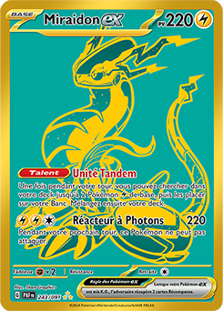 Carte Pokémon Miraidon ex 243/91 de la série Destinées de Paldea en vente au meilleur prix