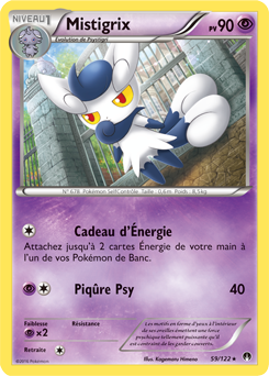 Carte Pokémon Mistigrix 59/122 de la série Rupture Turbo en vente au meilleur prix