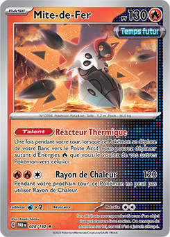 Carte Pokémon Mite-de-Fer 28/182 de la série Faille Paradoxe en vente au meilleur prix