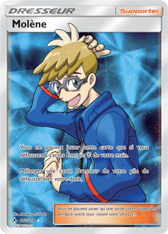 Carte Pokémon Dresseur Full Art Molène 212/214 de la série Alliance Infallible