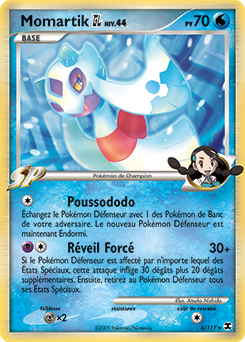 Carte Pokémon Holographique Rare Momartik 6/111 de la série Rivaux Émergents