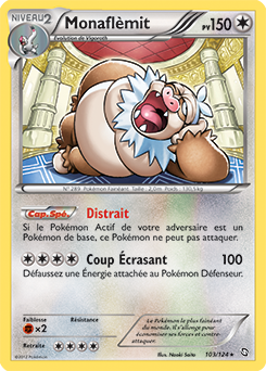 Carte Pokémon Holographique Rare Monaflèmit 103/124 de la série Dragons Éxaltés