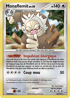 Carte Pokémon Rare Monaflemit 34/123 de la série Trésors Mystérieux