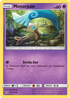 Carte Pokémon Commune Monorpale 47/131 de la série Lumière Interdite