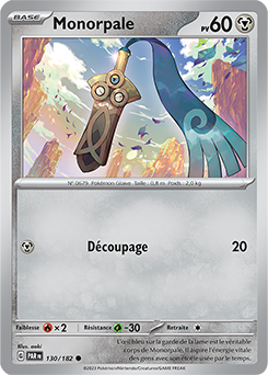 Carte Pokémon Communes Monorpale 130/182 de la série Faille Paradoxe