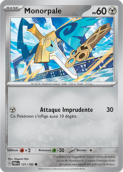 Carte Pokémon Communes Monorpale 131/182 de la série Faille Paradoxe
