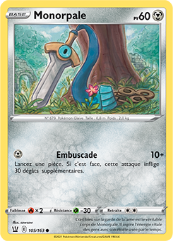 Carte Pokémon Monorpale 105/163 de la série Styles de Combat en vente au meilleur prix