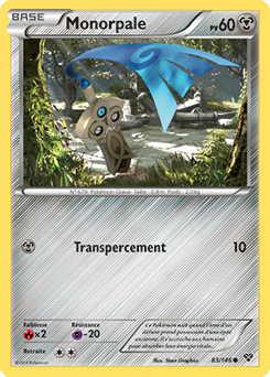 Carte Pokémon Commune Monorpale 83/146 de la série X&Y