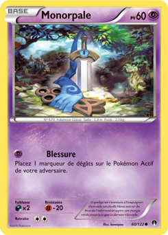 Carte Pokémon Monorpale 60/122 de la série Rupture Turbo en vente au meilleur prix