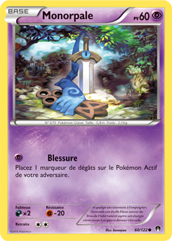Carte Pokémon Commune Monorpale 60/122 de la série Rupture Turbo