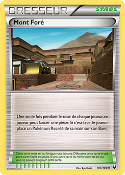 Carte Pokémon Peu commune Mont Foré 101/108 de la série Explorateurs Obscurs