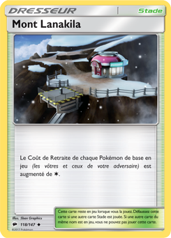 Carte Pokémon Mont Lanakila 118/147 de la série Ombres Ardentes en vente au meilleur prix