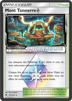 Carte Pokémon Prisme Étoile Mont Tonnerre 191/214 de la série Tonnerre Perdu