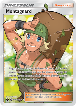 Carte Pokémon Dresseur Full Art Montagnard SV85/SV94 de la série Destinées Occultes