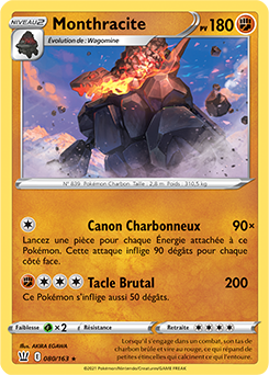 Carte Pokémon Monthracite 80/163 de la série Styles de Combat en vente au meilleur prix