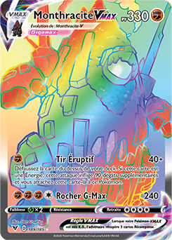 Carte Pokémon Monthracite VMAX 189/185 de la série Voltage Éclatant en vente au meilleur prix
