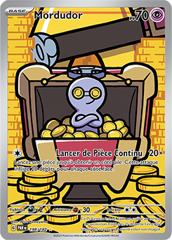 Carte Pokémon Illustration rare Mordudor 198/182 de la série Faille Paradoxe