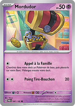 Carte Pokémon Communes Mordudor 87/182 de la série Faille Paradoxe