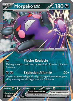 Carte Pokémon Morpeko ex 55/84 de la série Nuit Noire en vente au meilleur prix