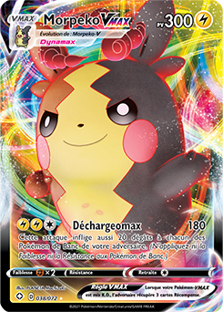 Carte Pokémon Morpeko VMAX 038/072 de la série Destinées Radieuses en vente  au meilleur prix