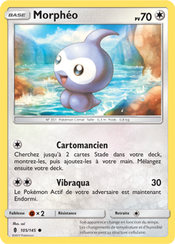 Carte Pokémon Morphéo 105/145 de la série Gardiens Ascendants en vente au meilleur prix