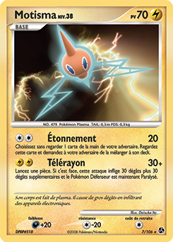 Carte Pokémon Holographique Rare Motisma 7/106 de la série Duels au Sommet