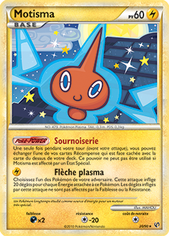Carte Pokémon Rare Motisma 20/90 de la série Indomptable