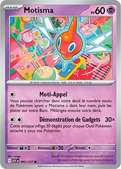 Carte Pokémon Motisma 92/217 de la série Héros Transcendants en vente au meilleur prix