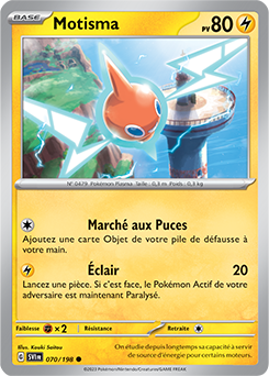 Carte Pokémon Motisma 070/198 de la série Écarlate et Violet en vente au meilleur prix