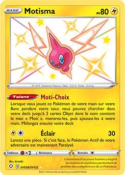 Carte Pokémon Motisma SV038/SV122 de la série Destinées Radieuses en vente au meilleur prix