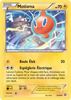 Carte Pokémon Peu commune Motisma 29/98 de la série Origines Antiques