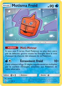 Carte Pokémon Motisma Froid 41/156 de la série Ultra Prisme en vente au meilleur prix