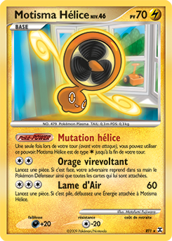 Carte Pokémon Holographique Secrète Motisma Hélice RT1 de la série Rivaux Émergents