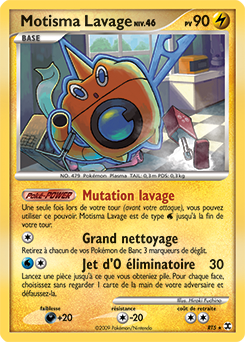 Carte Pokémon Holographique Secrète Motisma Lavage RT5 de la série Rivaux Émergents