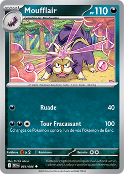Carte Pokémon Moufflair 54/86 de la série Chaos Ascendant en vente au meilleur prix