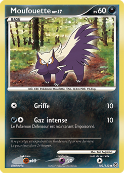 Carte Pokémon Commune Moufouette 102/130 de la série Diamant & Perle