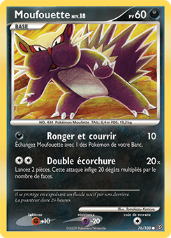 Carte Pokémon Moufouette 76/100 de la série Tempête en vente au meilleur prix