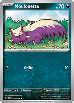 Carte Pokémon Moufouette 53/86 de la série Chaos Ascendant en vente au meilleur prix
