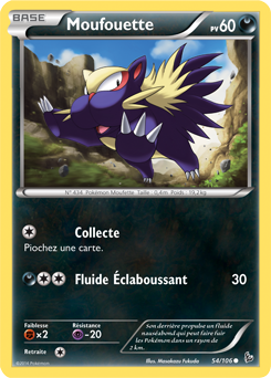 Carte Pokémon Moufouette 54/106 de la série Étincelle en vente au meilleur prix